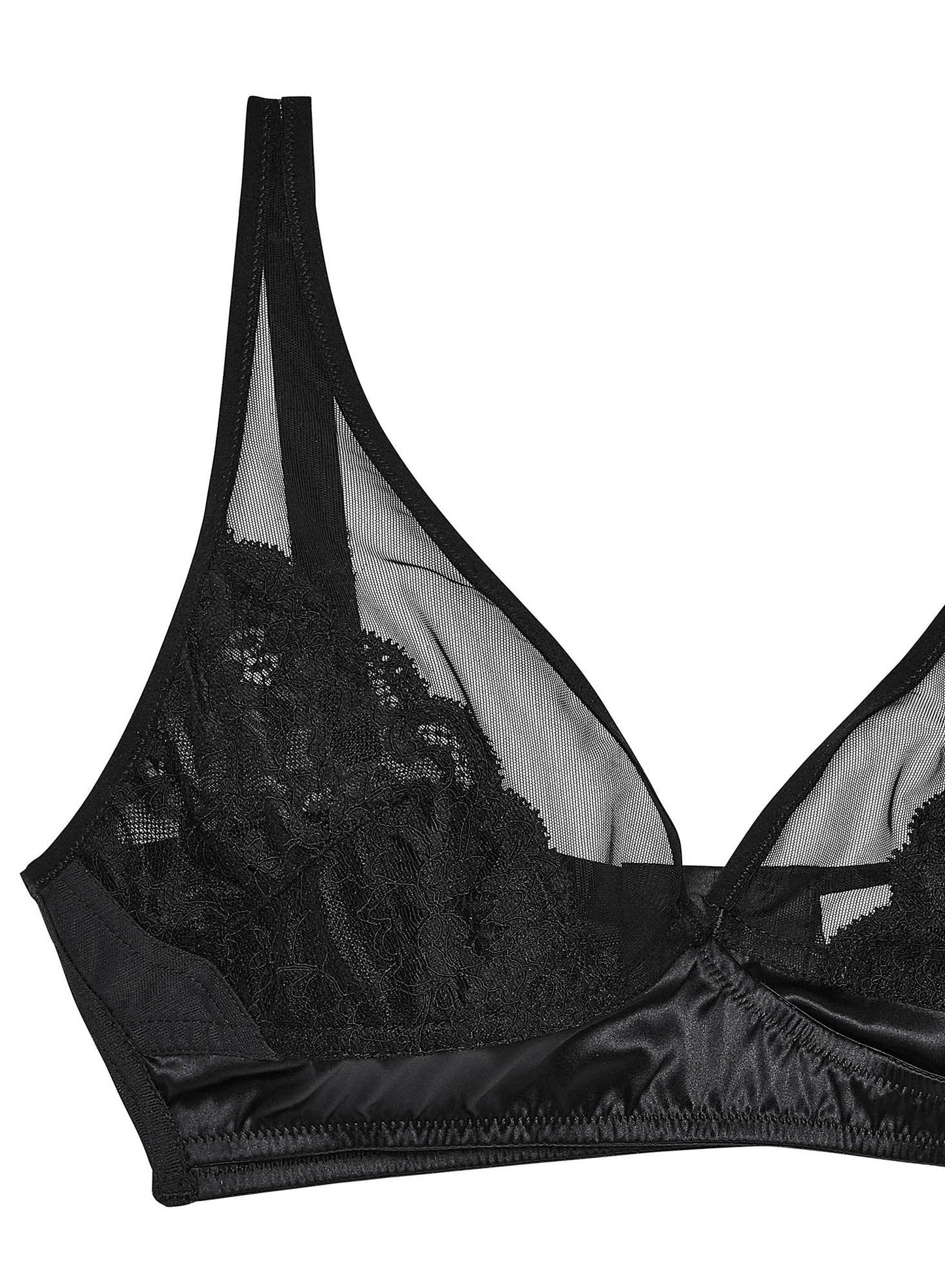 Fleur du Mal Black Charlotte Bralette