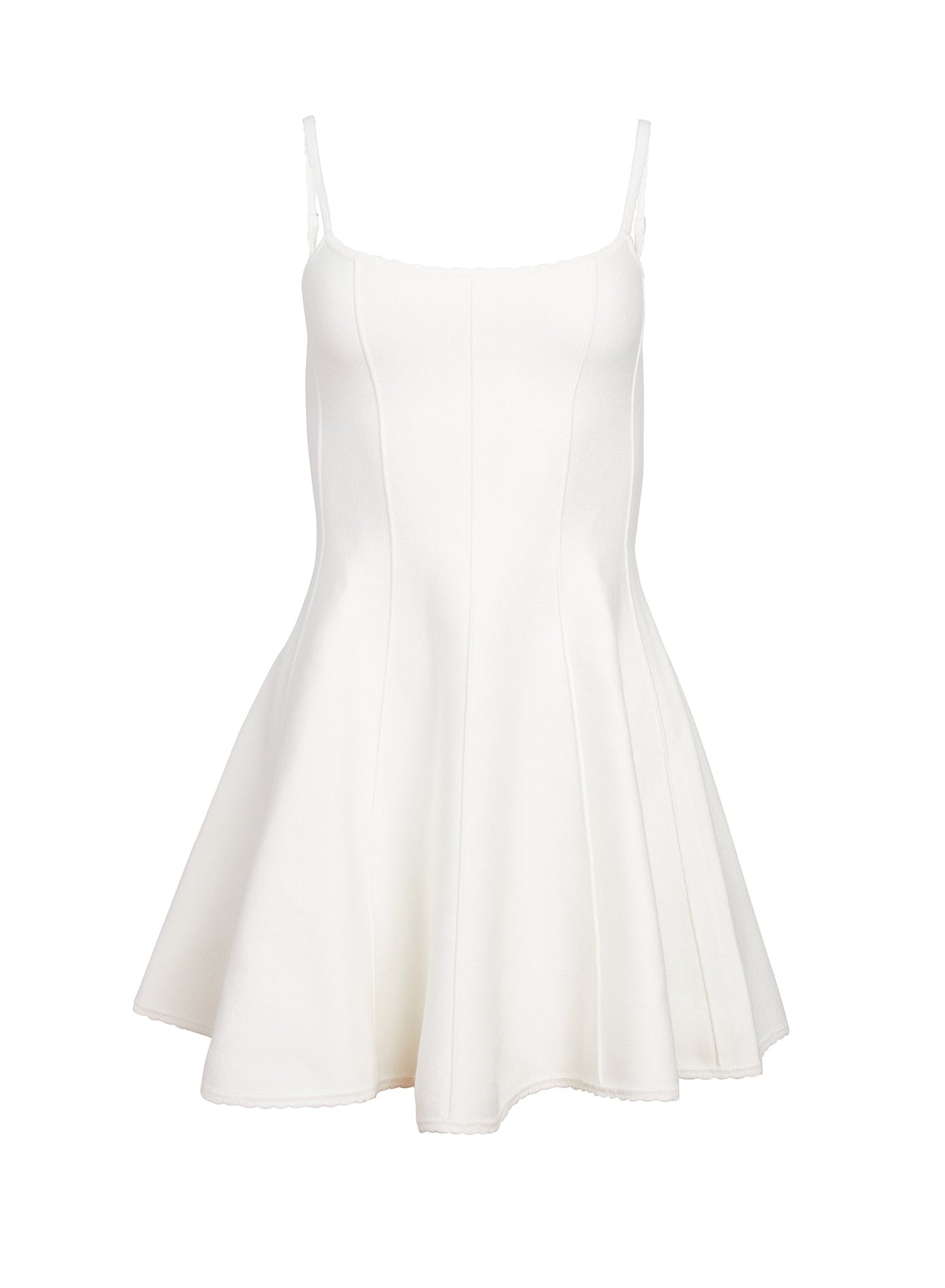 Fleur du Mal Ivory Flared Corset Dress