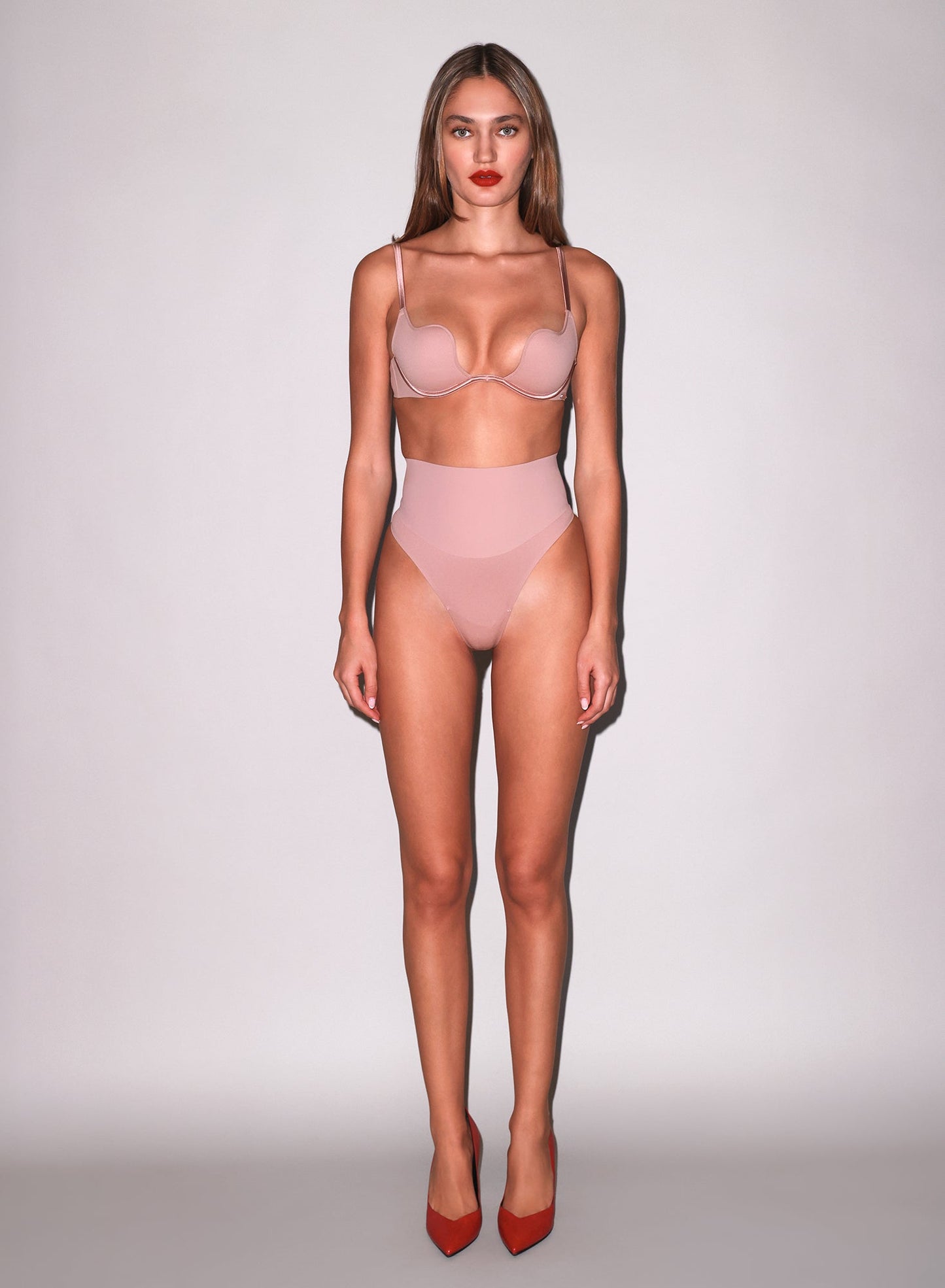 Fleur du Mal Tan Le Stretch Micro Seduce U-Plunge Bra