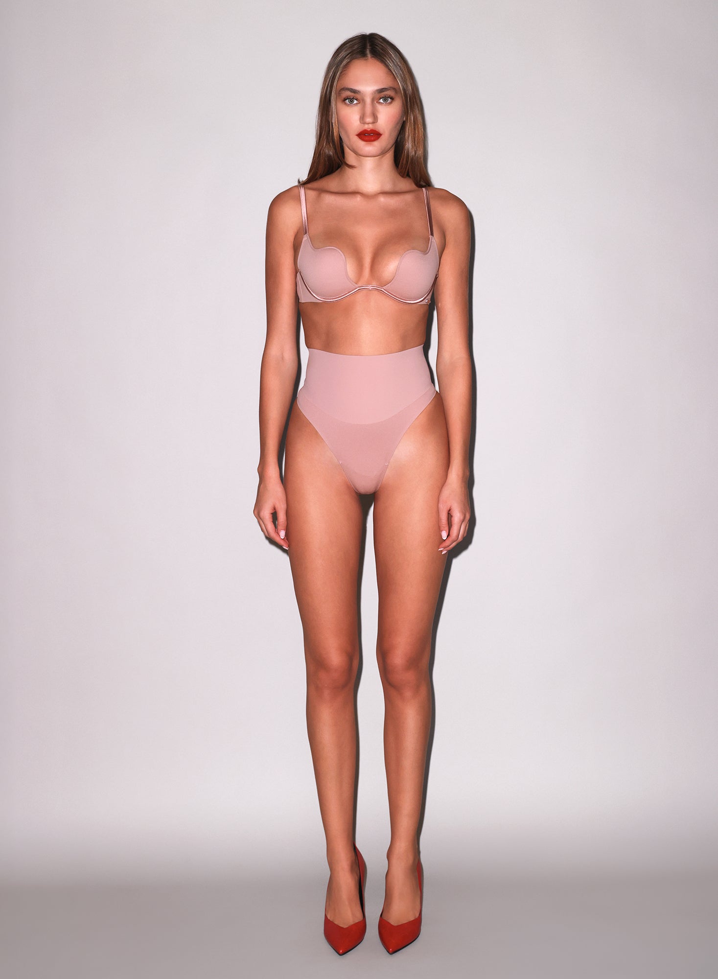 Fleur du Mal Tan Le Stretch Micro Seduce U-Plunge Bra