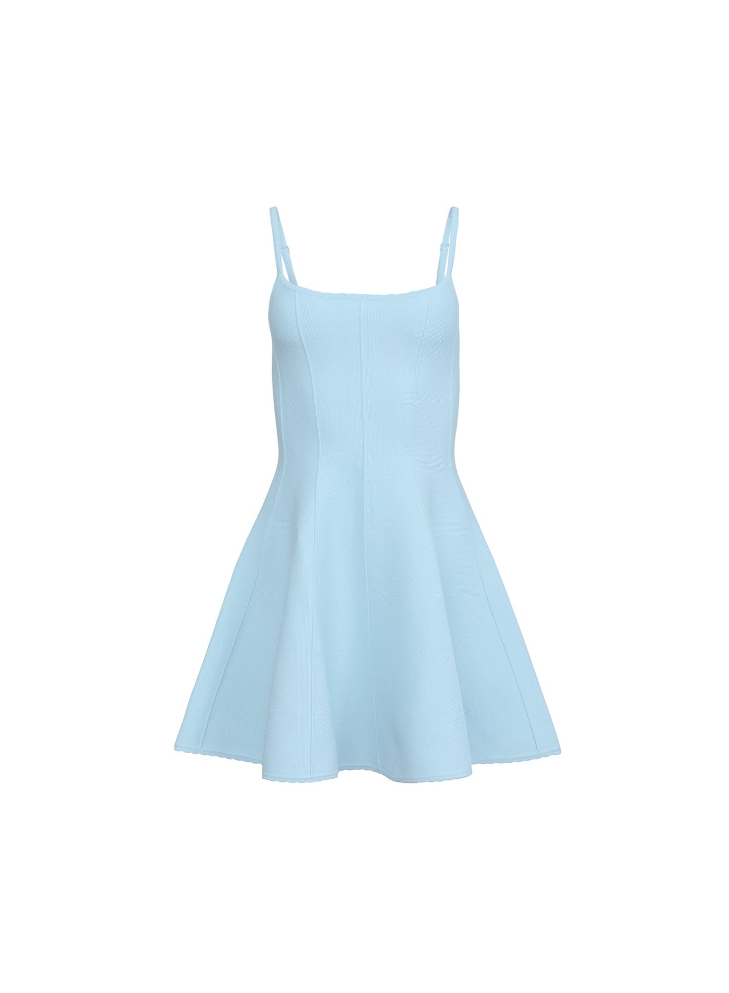 Fleur du Mal Light Sky Flared Corset Dress