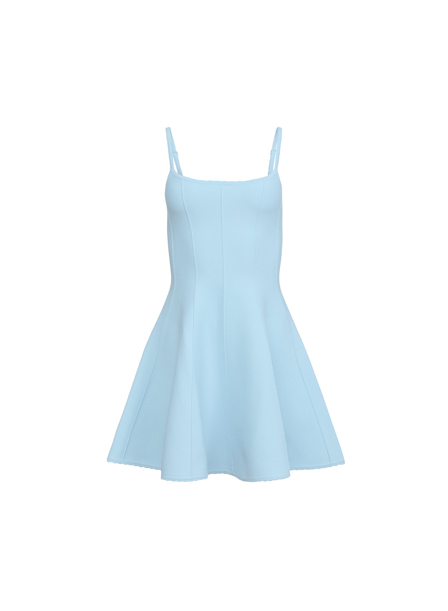 Fleur du Mal Light Sky Flared Corset Dress