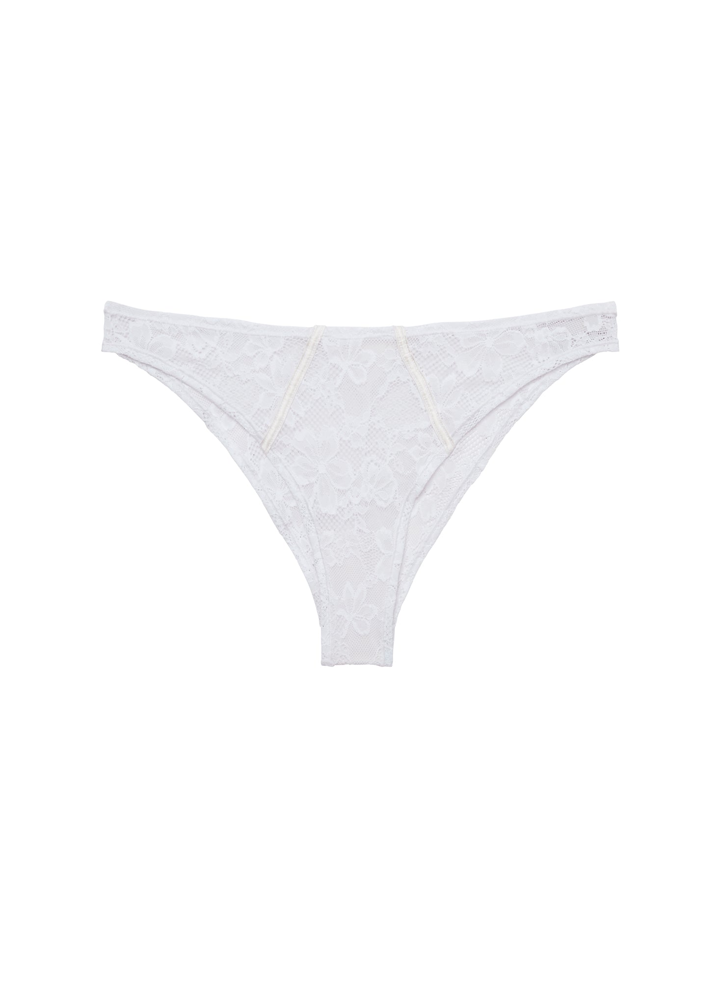 Fleur du Mal Ivory Le Stretch Lace Cheeky