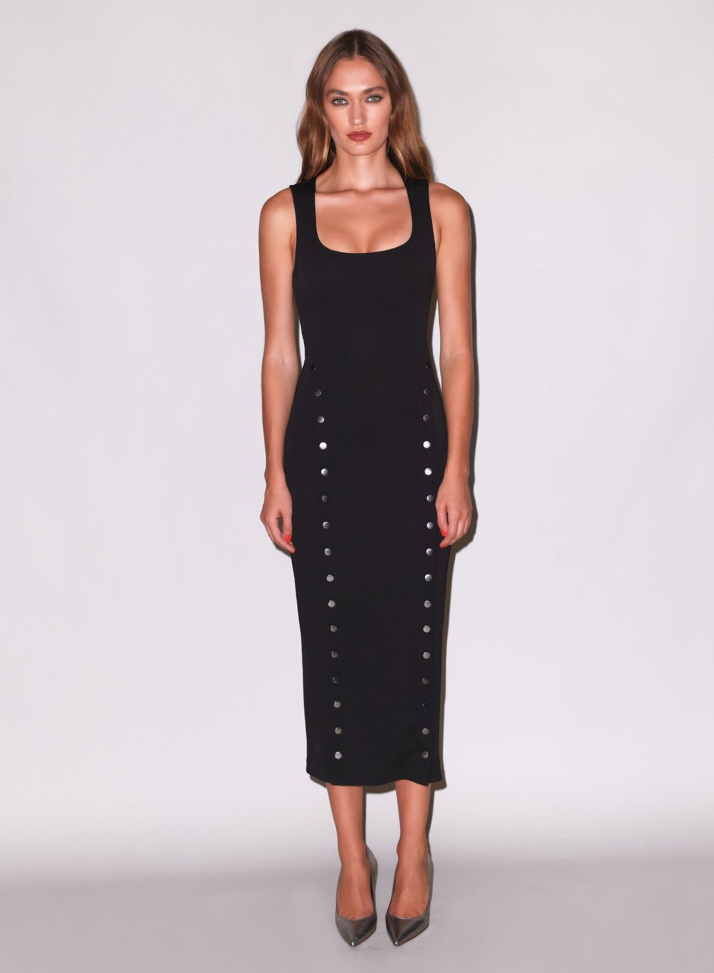Fleur du Mal Black Scooped Undo Me Dress