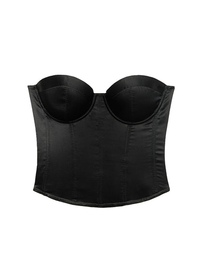 Fleur du Mal Black Hamptons Bustier