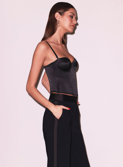 Fleur du Mal Black Hamptons Bustier