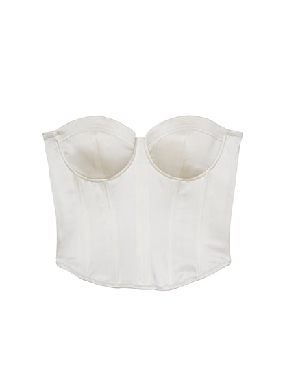 Fleur du Mal Ivory Hamptons Bustier