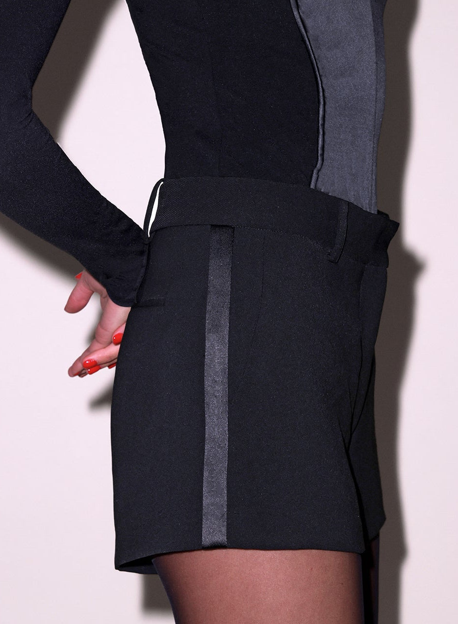 Fleur du Mal Black Tuxedo Short