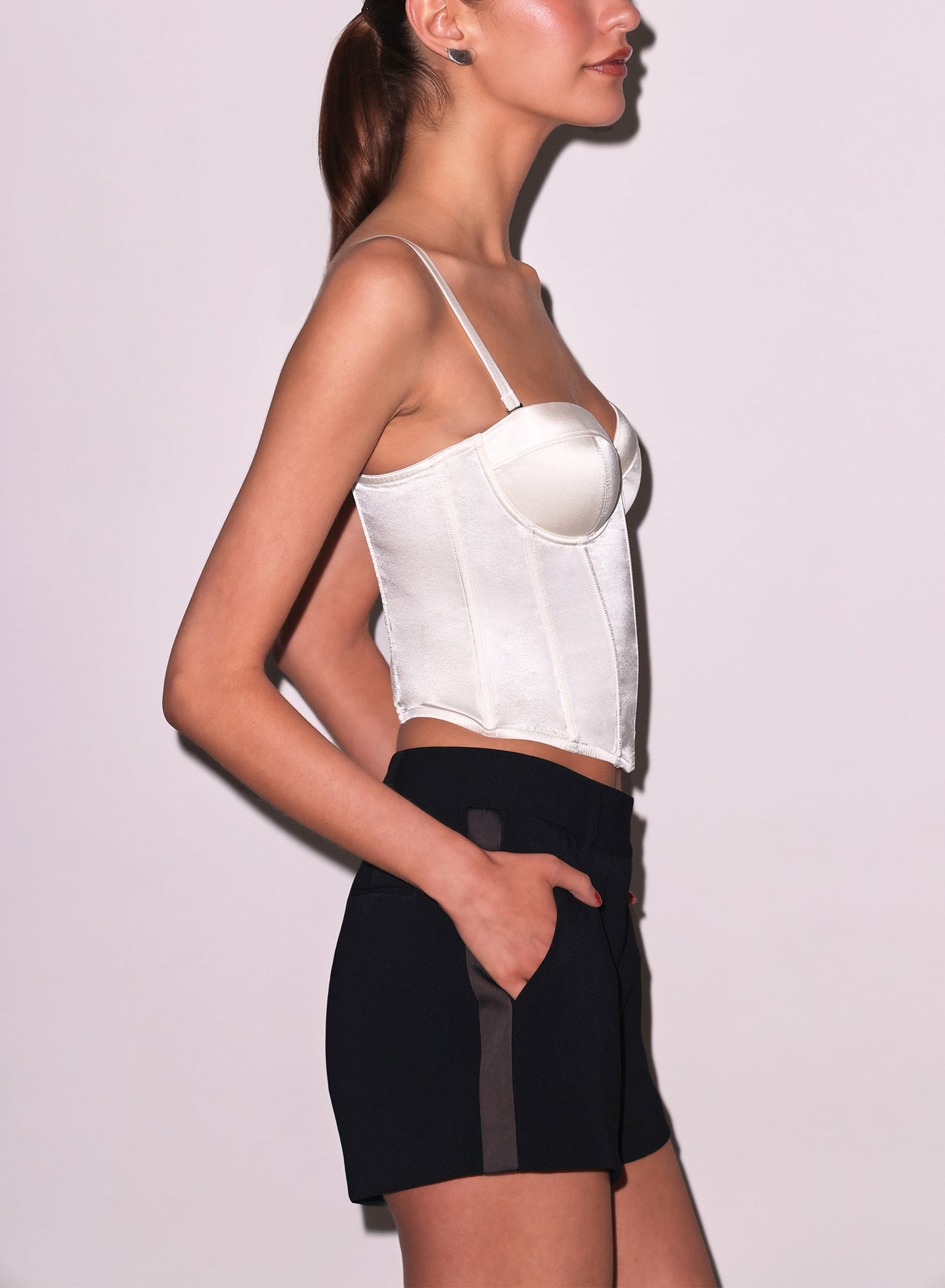 Fleur du Mal Black Tuxedo Short