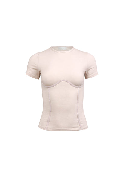 Fleur du Mal Tahini Organic Cotton T-Shirt