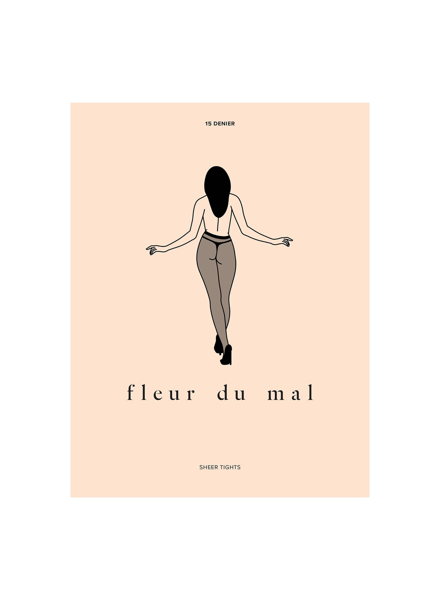 Fleur du Mal Black Sheer Tights