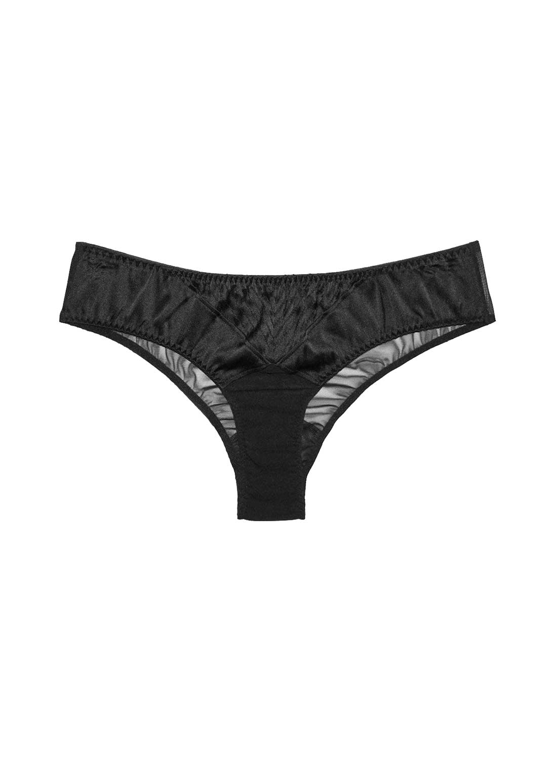 Fleur du Mal Black Top Stitch Bikini