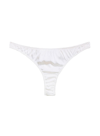 Fleur du Mal Ivory Luxe Thong