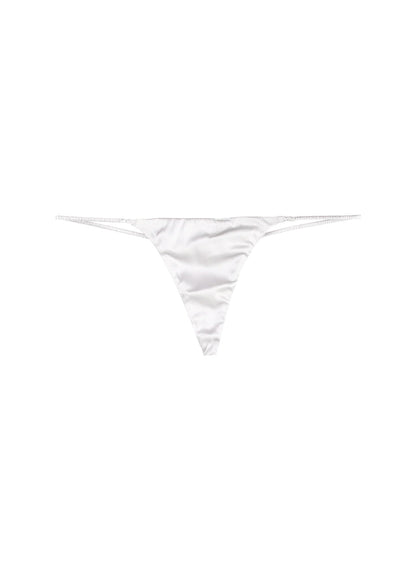 Fleur du Mal Ivory Luxe V-String