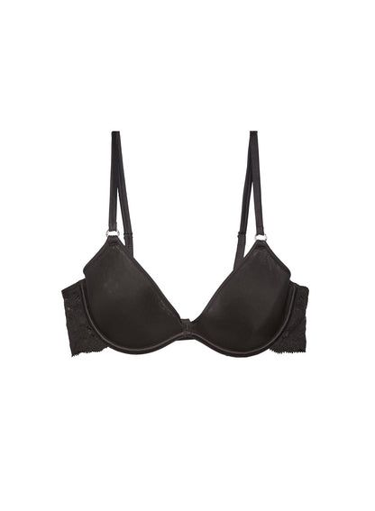 Fleur du Mal Black Charlotte Convertible Spacer Bra