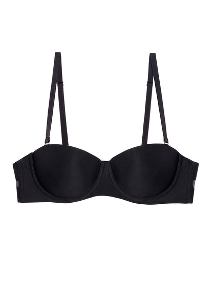 Fleur du Mal Black Charlotte Convertible Strapless Bra