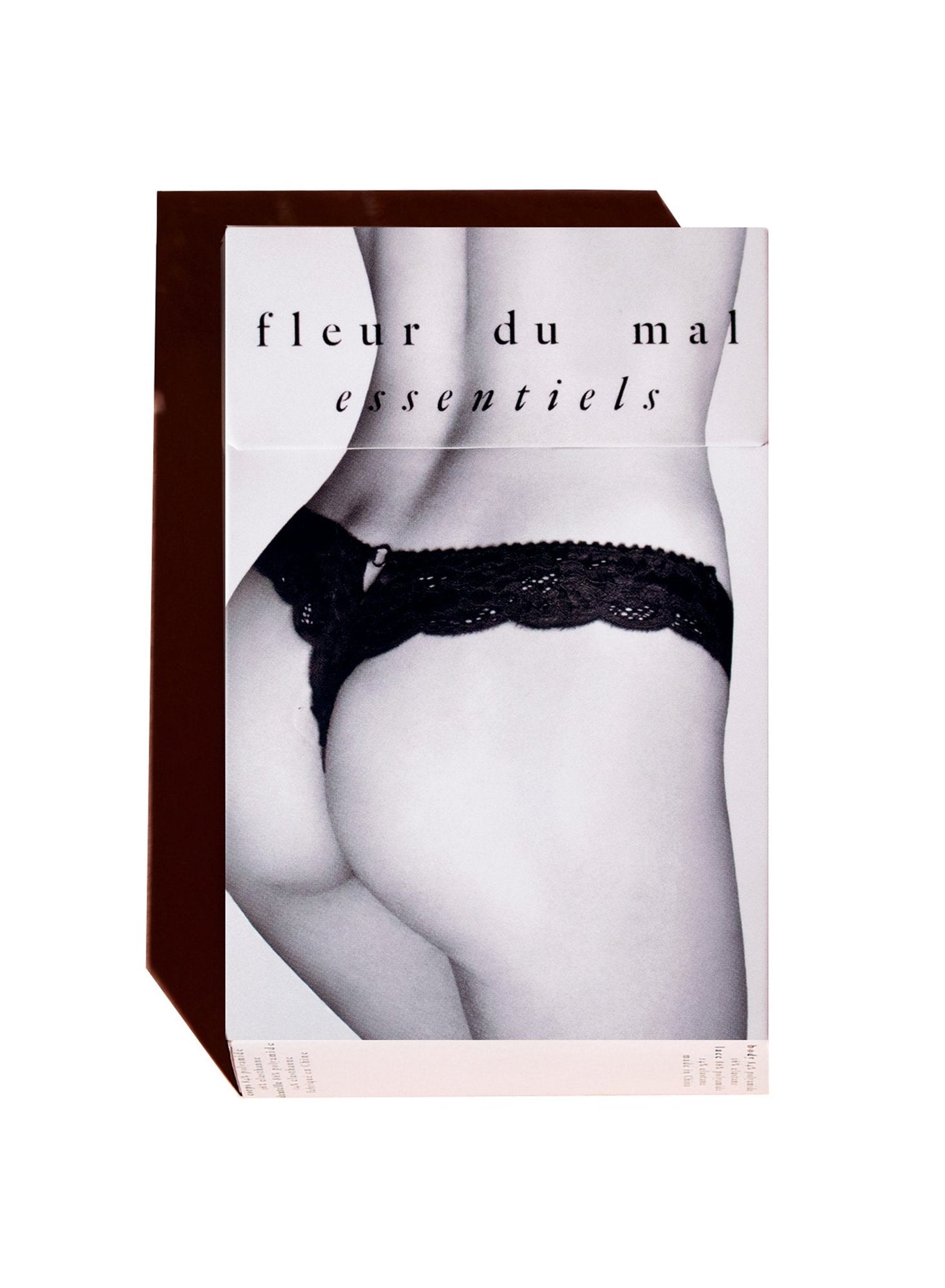 Fleur du Mal Black Charlotte Lace Seamless Thong