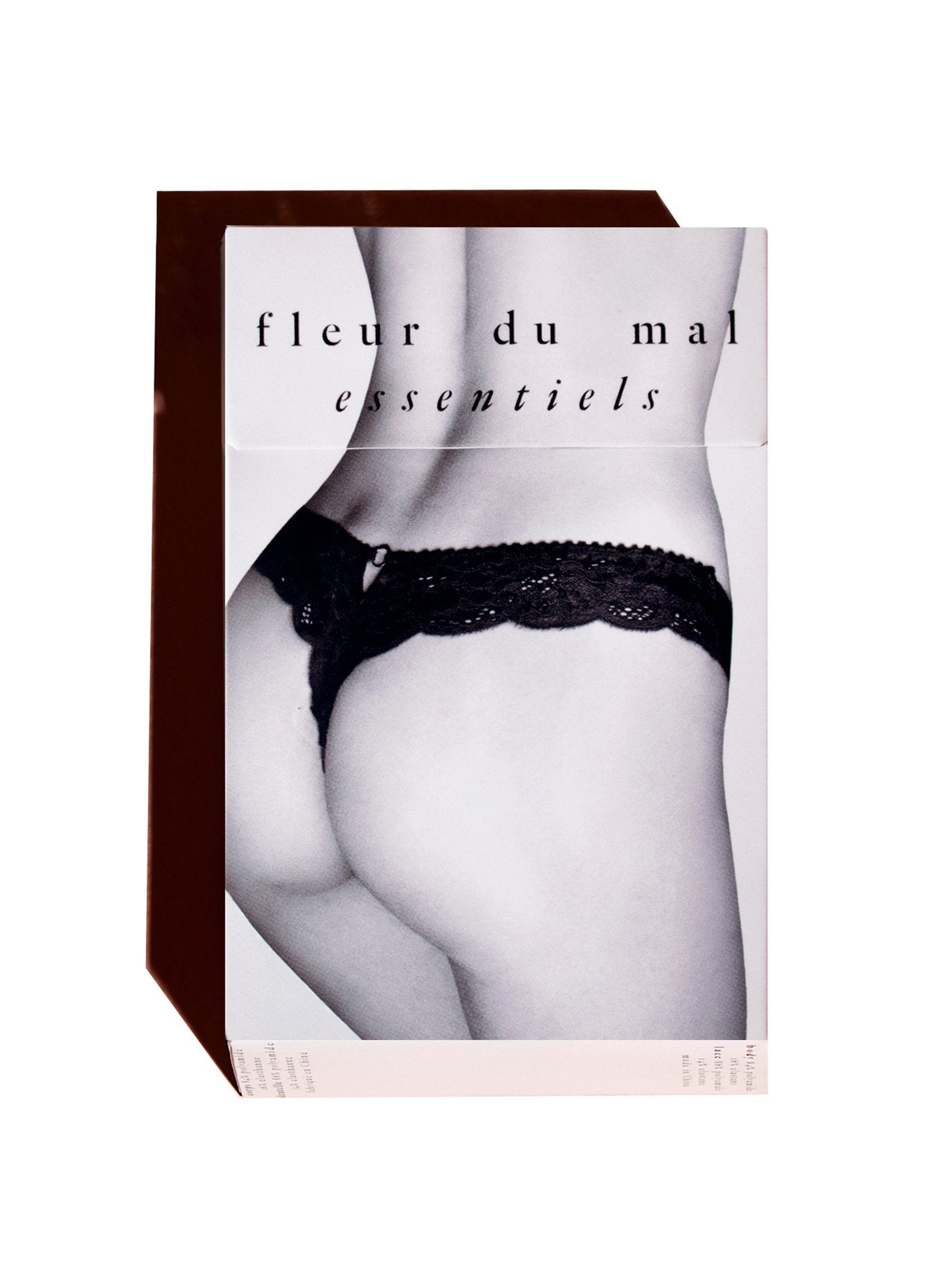 Fleur du Mal Black Charlotte Lace Seamless Thong