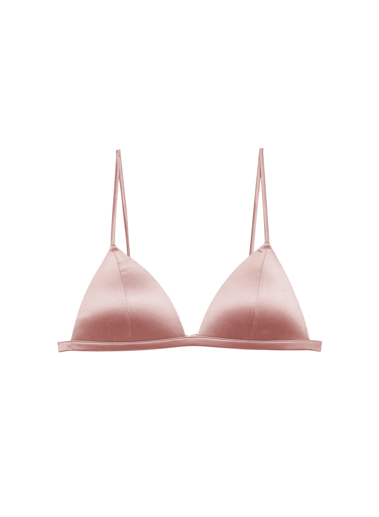 Fleur du Mal Tan Molded Luxe Triangle Bra