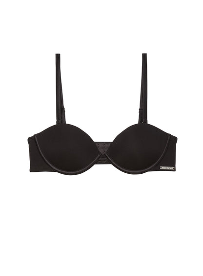 Fleur du Mal Black Le Stretch Micro Multi-Way Bra