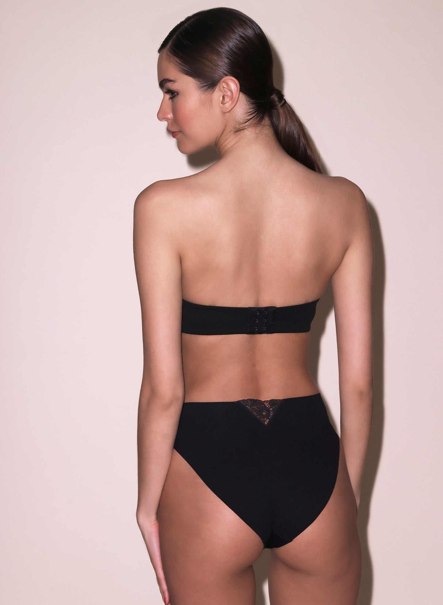 Fleur du Mal Black Le Stretch Micro Multi-Way Bra