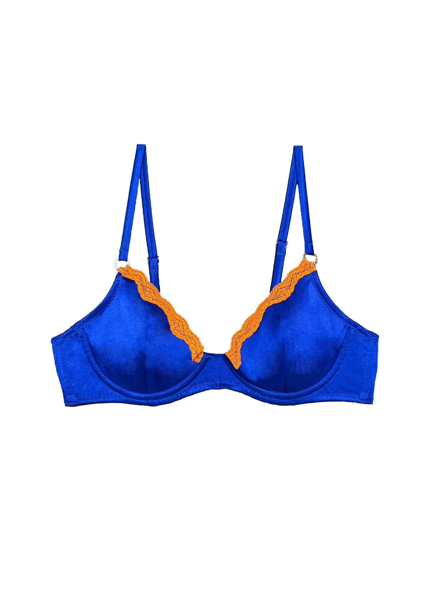 Fleur du Mal NY Blue All Star Demi Bra