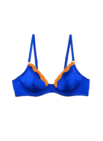 Fleur du Mal NY Blue All Star Demi Bra
