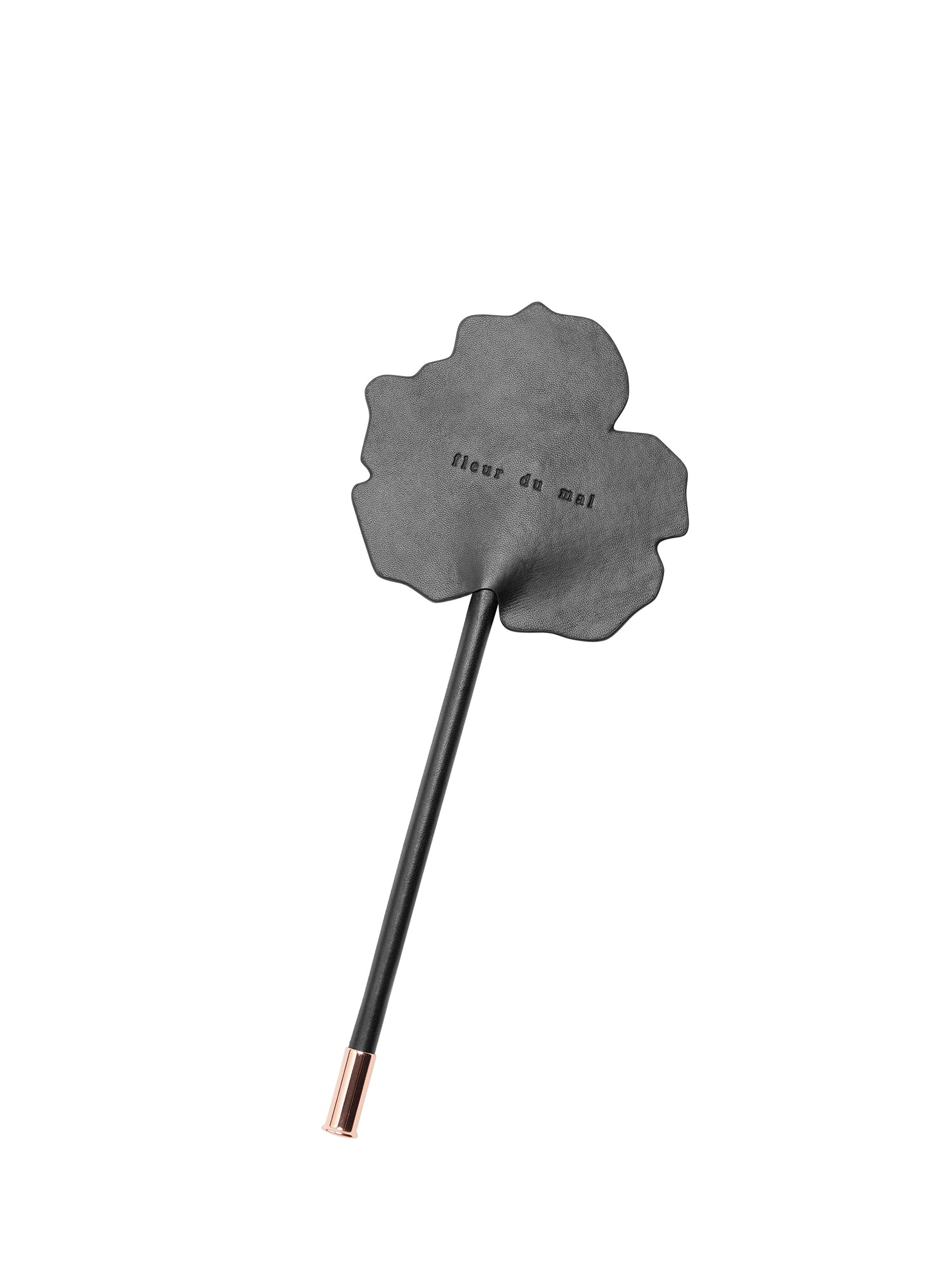 Fleur du Mal Black Leather Rose Shaped Paddle