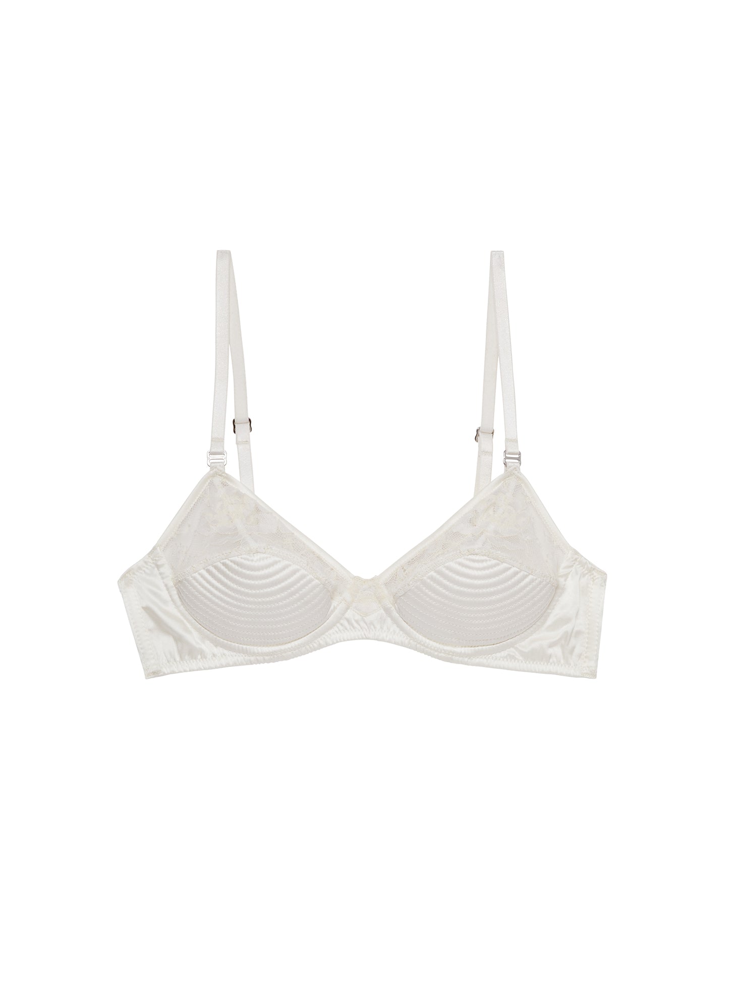 Fleur du Mal Ivory Juliet Lace Bebe Bra