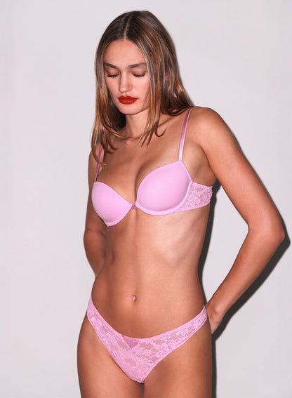 Fleur du Mal Bisou Le Stretch Lace Molded Demi Bra