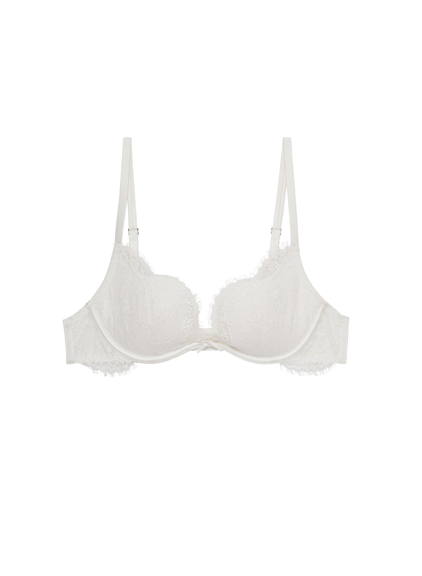 Fleur du Mal Ivory Frankie Lace Seduce U-Plunge Bra