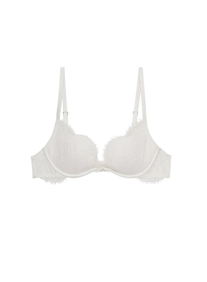 Fleur du Mal Ivory Frankie Lace Seduce U-Plunge Bra