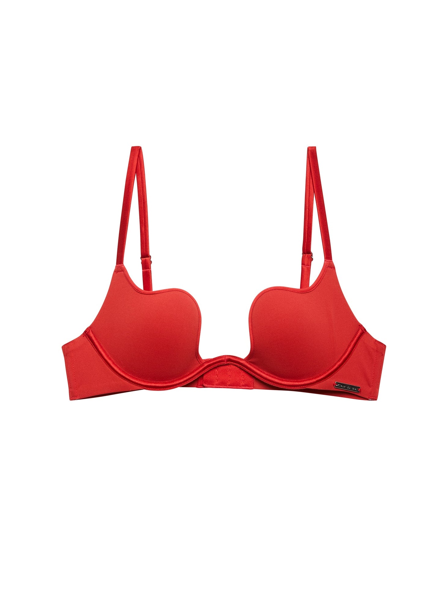 Fleur du Mal Red Le Stretch Micro Seduce U-Plunge Bra