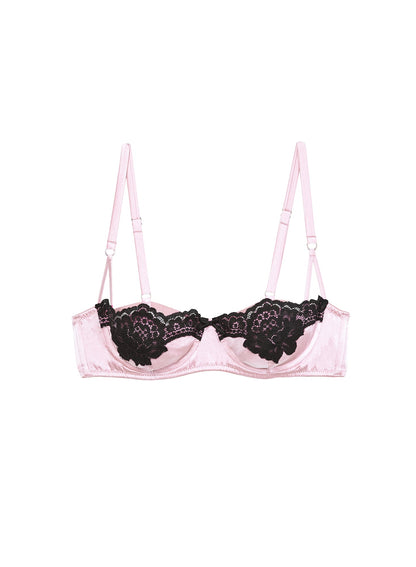 Fleur du Mal Baby Rose Eve Balconette Bra