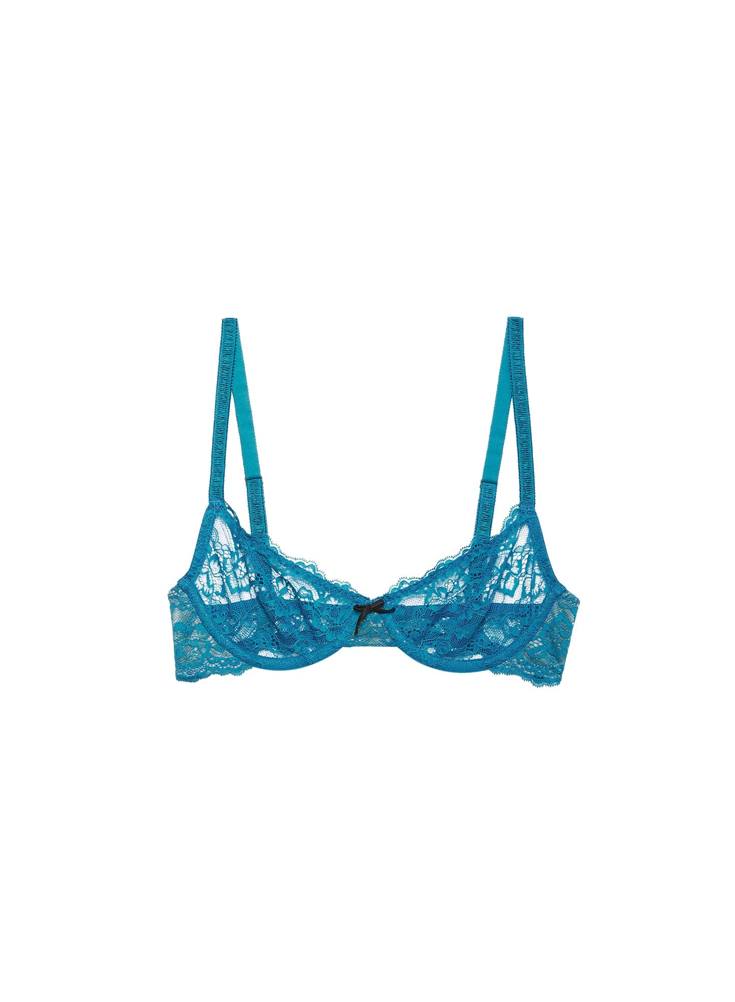 Fleur du Mal Aquamarine Bianca Lace Bra