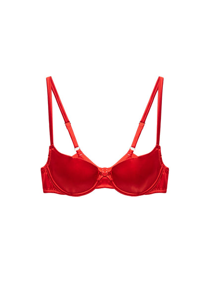 Fleur du Mal Rouge Seamless Luxe Balconette Bra