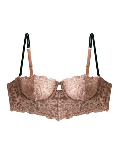 Fleur du Mal Tan Charlotte Longline Bra