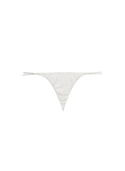 Fleur du Mal Ivory Pearl Luxe V-String