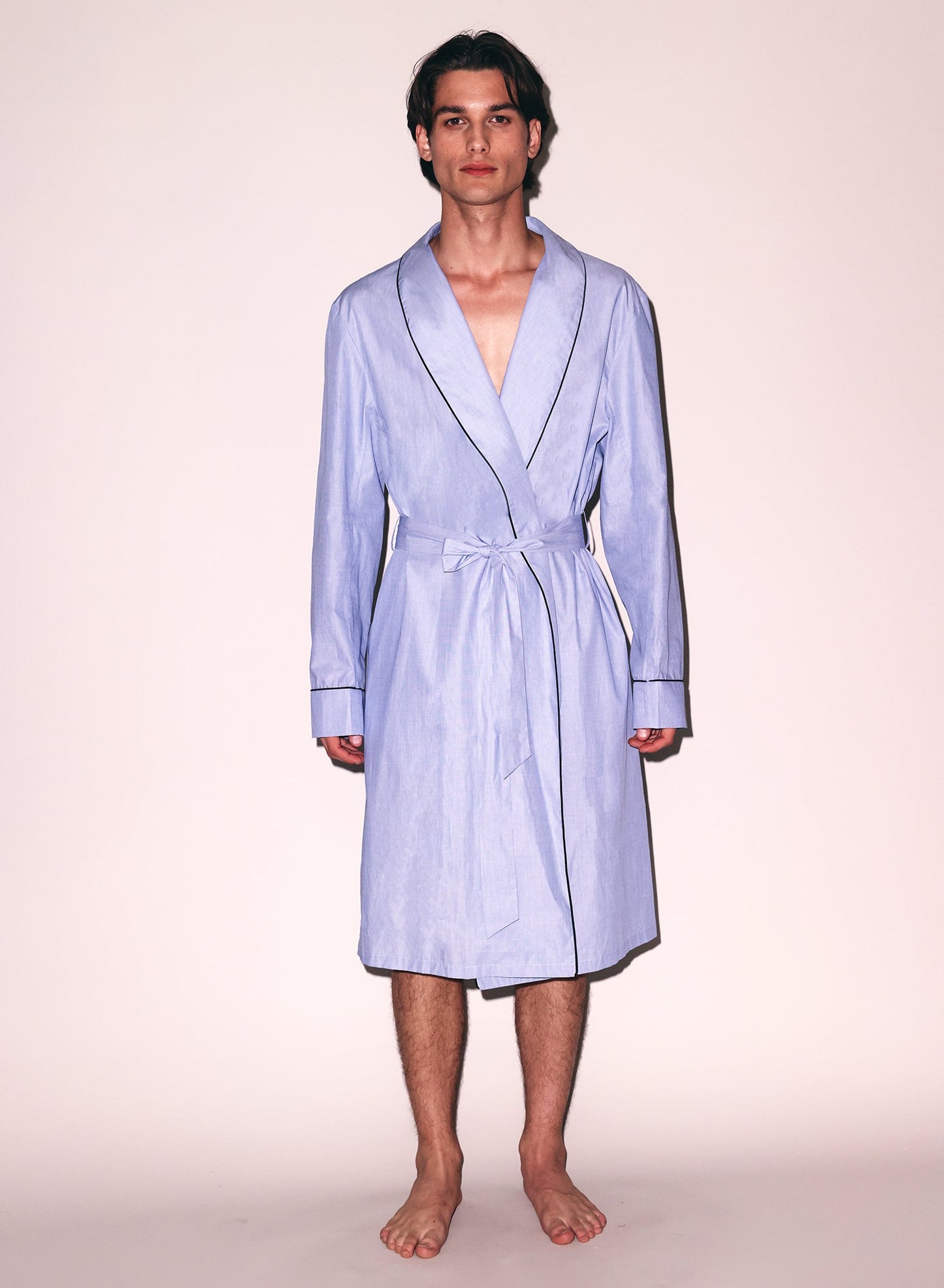 Fleur du Mal Pacific Blue Men's Poplin Robe