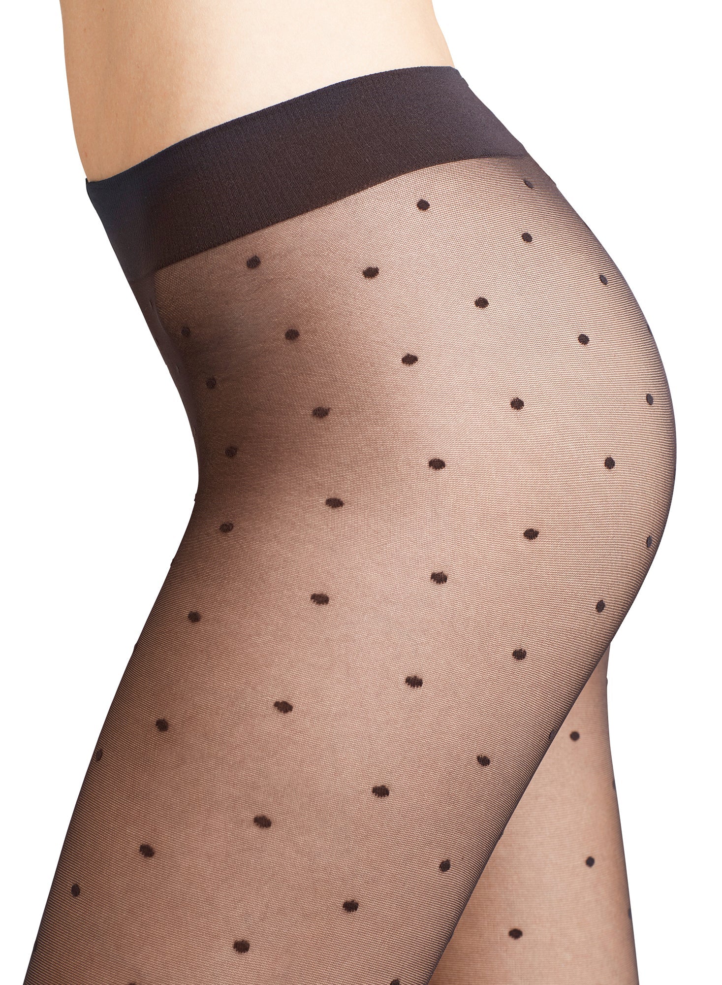 Fleur du Mal Black Falke Dot 15 Den Tights