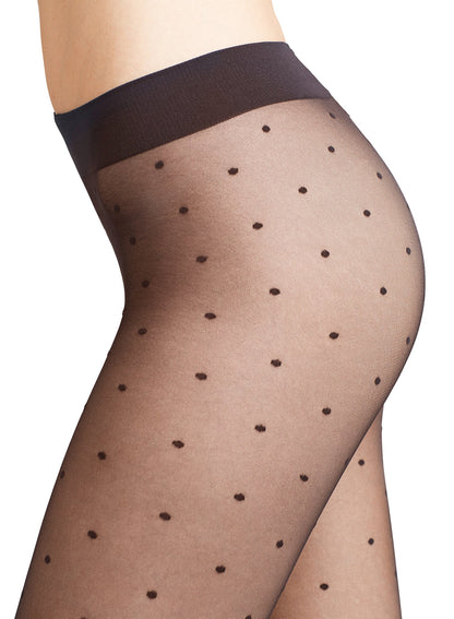 Fleur du Mal Black Falke Dot 15 Den Tights