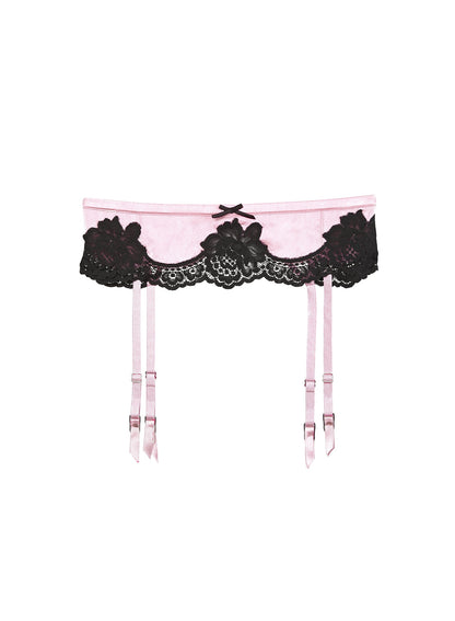 Fleur du Mal Baby Rose Eve Garter Belt