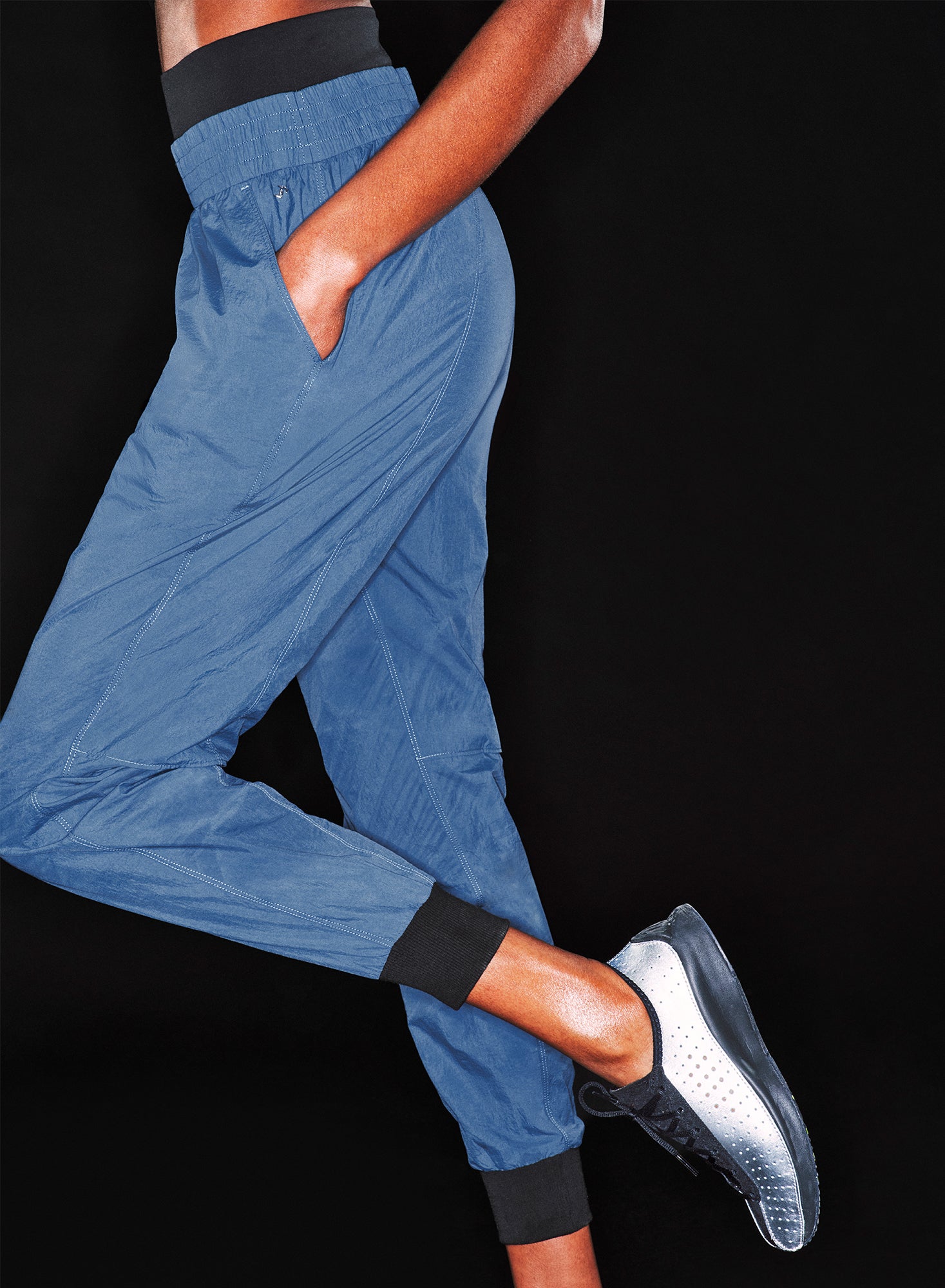 Fleur du Mal Storm Blue Warm Up Track Pant