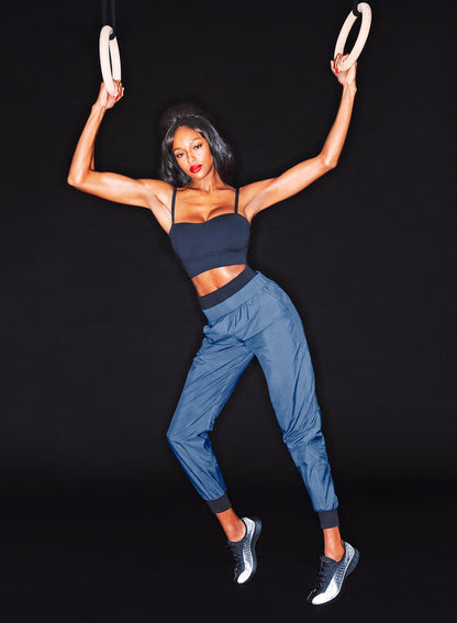 Fleur du Mal Storm Blue Warm Up Track Pant