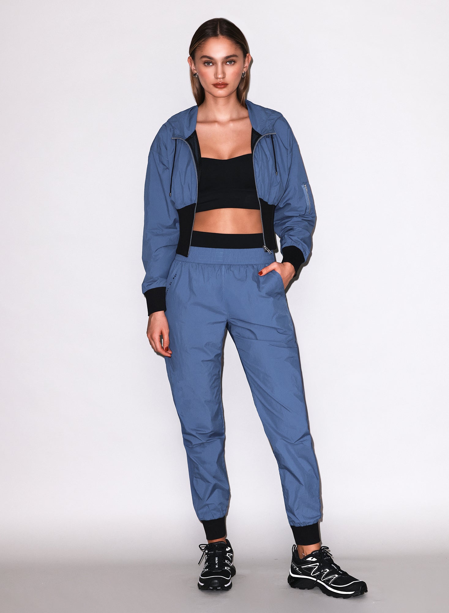 Fleur du Mal Storm Blue Warm Up Track Pant