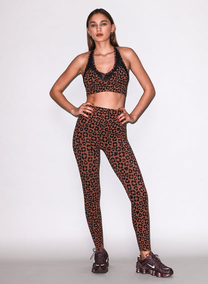 Fleur du Mal Neutral Leopard Sculpt Legging