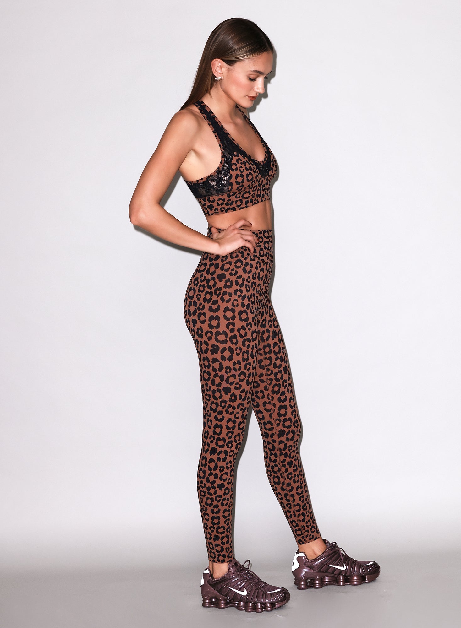 Fleur du Mal Neutral Leopard Sculpt Legging