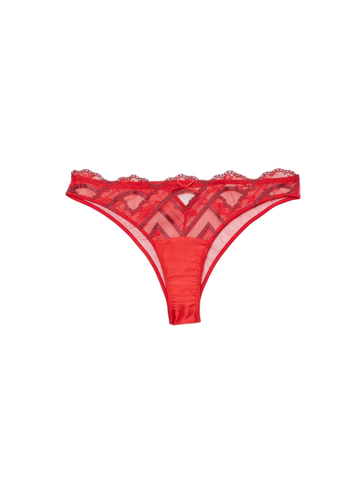 Fleur du Mal Rouge Hendrix Embroidery Cheeky