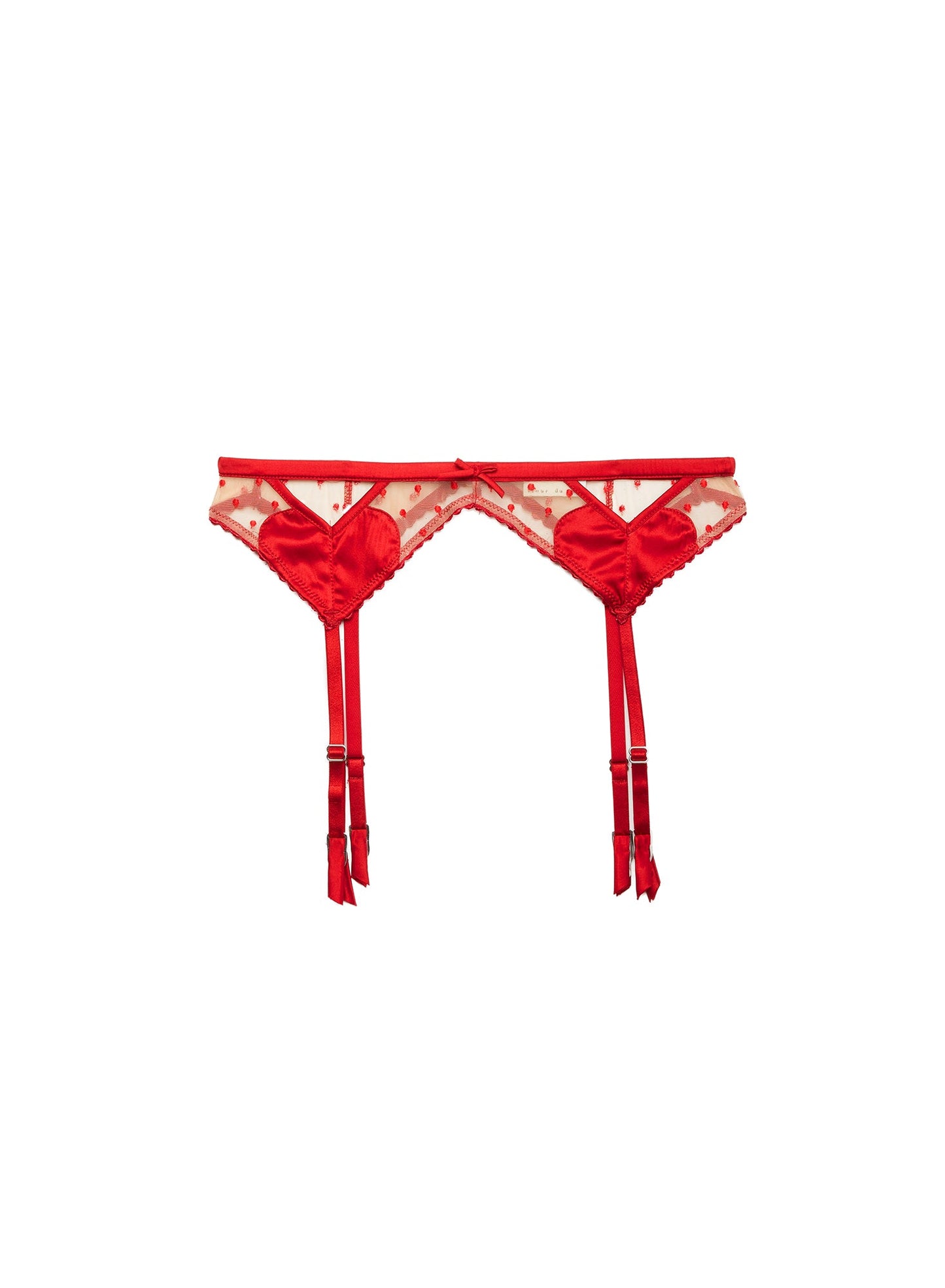 Fleur du Mal Red Amour Garter Belt