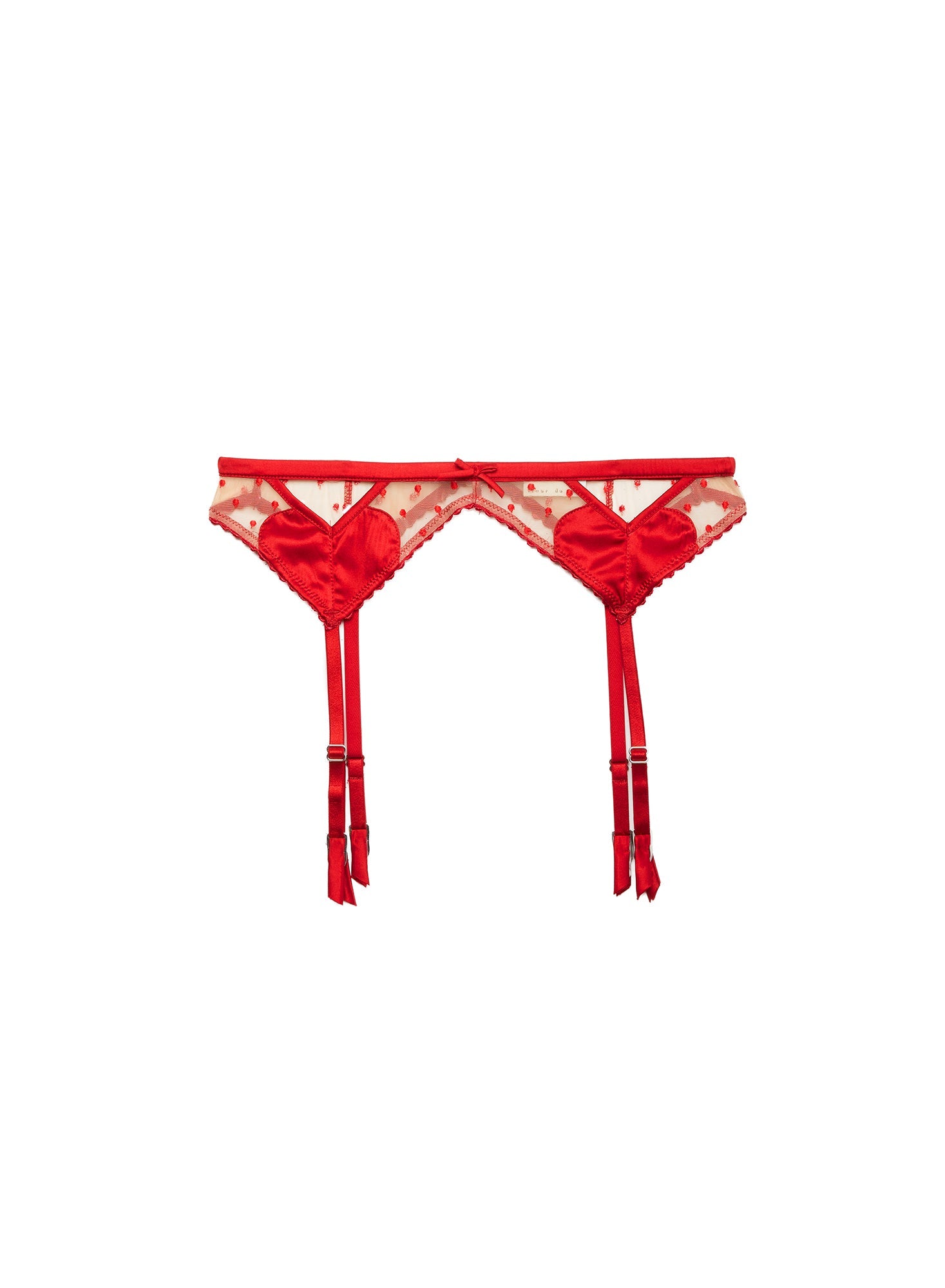 Fleur du Mal Red Amour Garter Belt